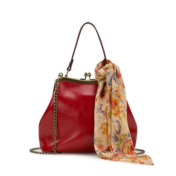 Patricia Nash Laureana Frame Satchel with Scarf - Picture 1 of 8